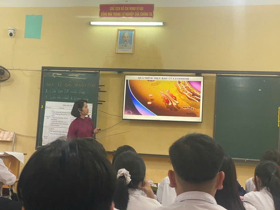 Mỗi giáo viên thực hiện 1 tiết dạy với sự linh hoạt, sử dụng thiết bị và phương pháp đổi mới.