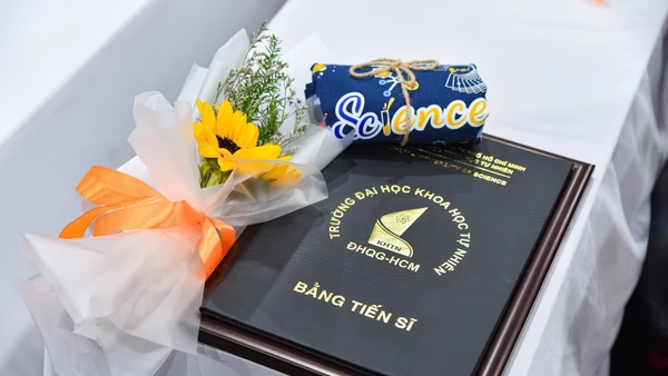Bằng tiến sĩ của Trường Đại học Khoa học Tự nhiên (Đại học Quốc gia TPHCM). Ảnh minh họa: HCMUS