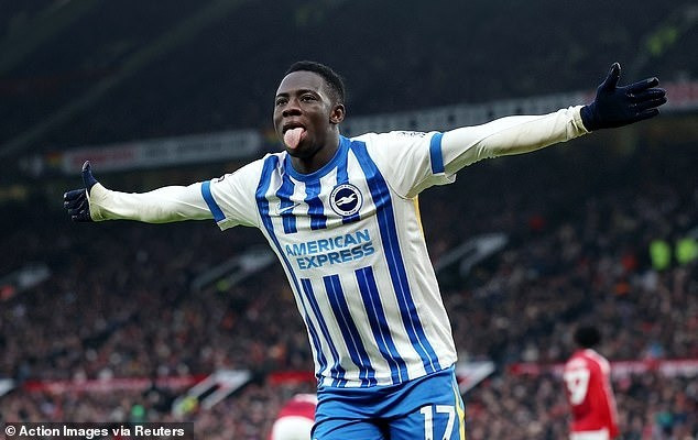 Yankuba Minteh của Brighton là tiền đạo nhanh thứ ba tại Premier League mùa giải trước. 5.jpg