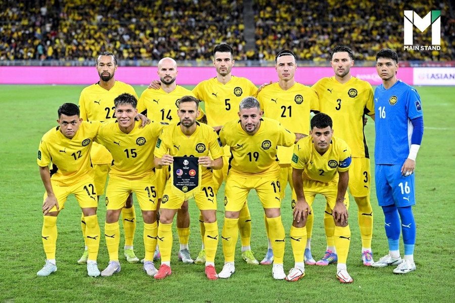 Có tới 5 cầu thủ Malaysia bị FIFA xử phạt trong đội hình xuất phát trận thắng tuyển Việt Nam 4-0 ở lượt hai bảng F vòng loại cuối Asian Cup 2027, trên sân Bukit Jalil, Malaysia ngày 10/6/2025. malaysia.jpg