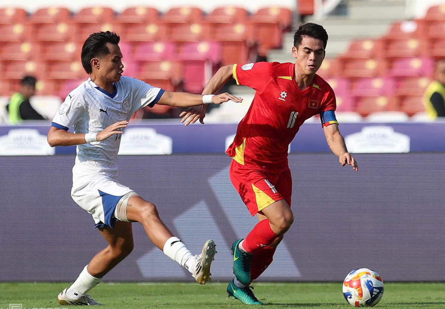 Thủ quân Khuất Văn Khang là một trong 3 cái tên của U23 Việt Nam khiến truyền thông Indonesia phải dè chừng. kvk.png