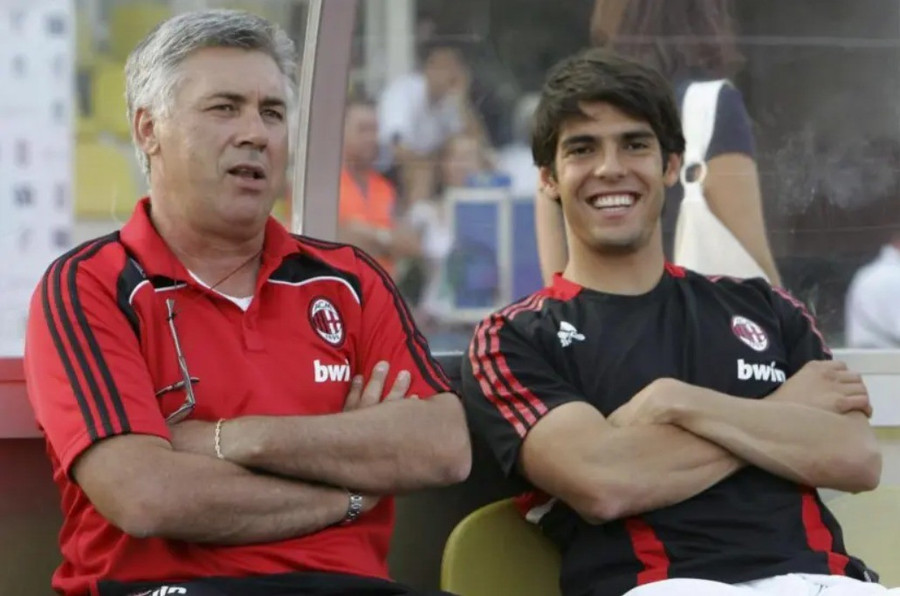 Kaka là học trò cũ của chiến lược gia Ancelotti. kaka.jpg