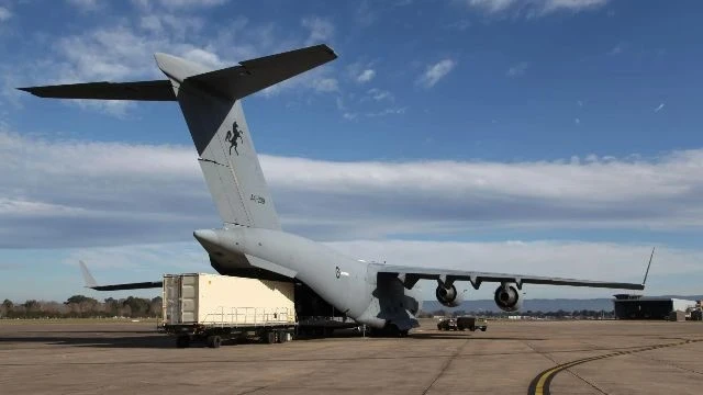 Máy bay vận tải quân sự C-17 chở khí tài của Mỹ đã hạ cánh trên đất Syria trong những ngày gần đây