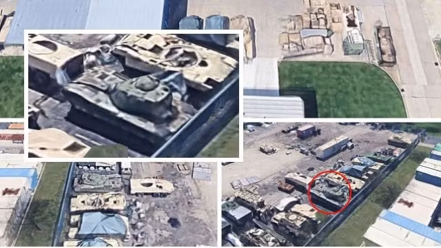 Nguyên mẫu xe tăng của Mỹ đang gặp nguy hiểm khi hình ảnh vệ tinh bị rò rỉ trên Telegram.