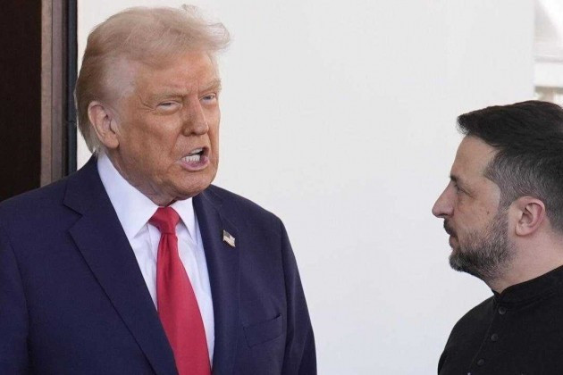 Tổng thống Mỹ Donald Trump (trái) và Tổng thống Ukraine Vladimir Zelensky.