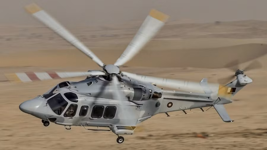 Máy bay trực thăng của Không quân Qatar.