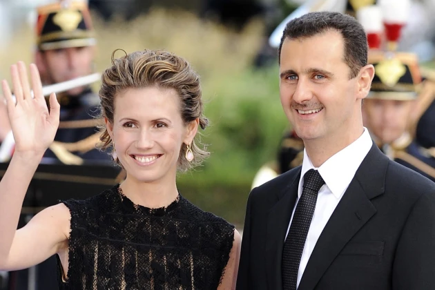 Bà Asma al-Assad và chồng - cựu Tổng thống Syria Bashar al-Assad.