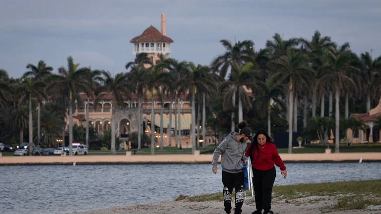 dinh thự Mar-a-Lago của ông Trump ở Palm Beach, Florida.