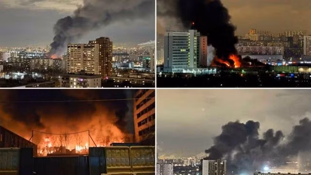 Nổ lớn làm rung chuyển nhà máy thuốc súng Perm của Nga, ngày 3/3/2025.