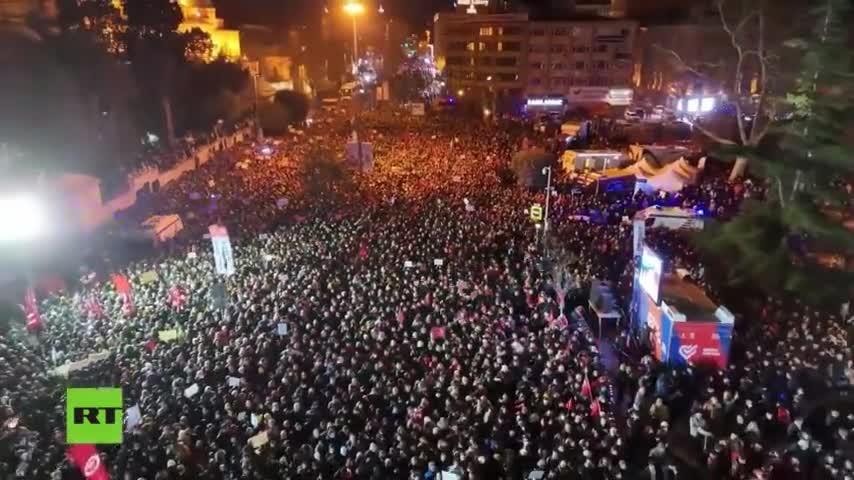 Biểu tình bạo lực kinh hoàng ở Thổ Nhĩ Kỳ, ngày 23/3/2025.