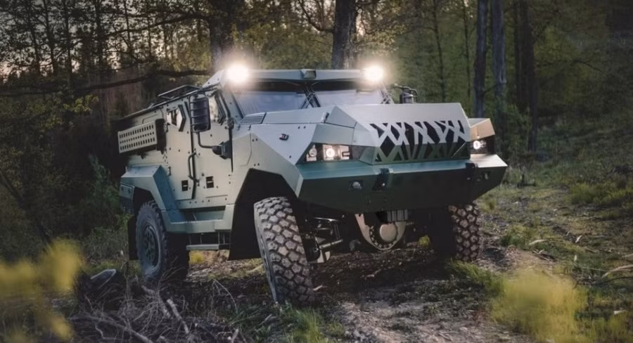 Xe bọc thép Patriot.