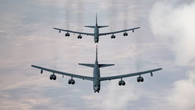 Mỹ điều một cặp máy bay ném bom B-52H Stratofortress thực hiện một loạt các nhiệm vụ trên khắp Trung Đông, ngày 20/2/2025.