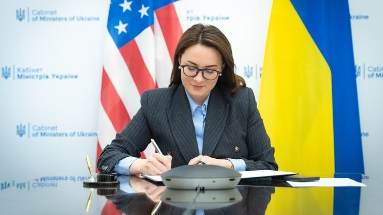 Bà Yulia Sviridenko, phó Thủ tướng thứ nhất và Bộ trưởng Kinh tế Ukraine.