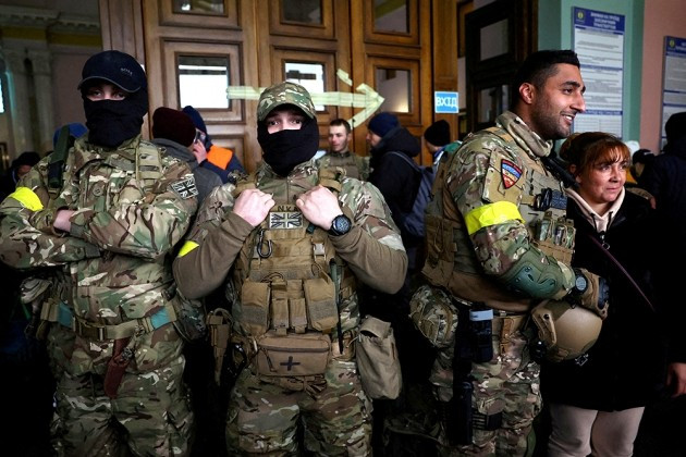 Lính đánh thuê nước ngoài tham chiến ở Ukraine.