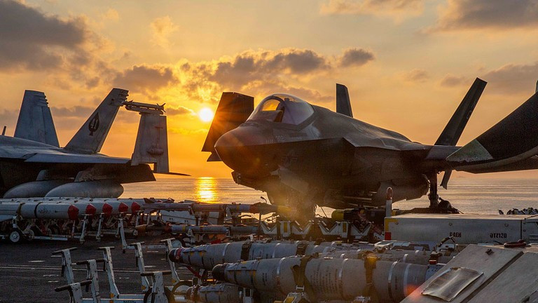 Máy bay F-35C Lightning II của Mỹ tham gia chiến dịch Epic Fury, ngày 2/3/2026.