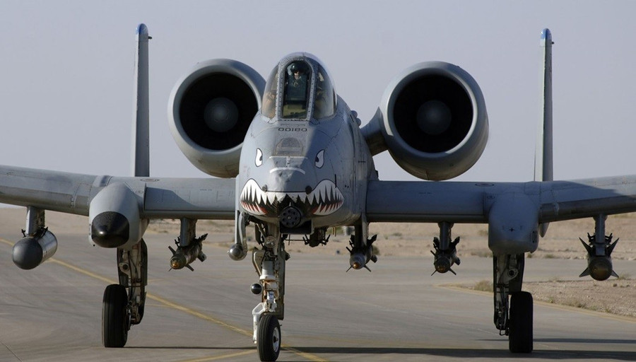 Máy bay chiến đấu A-10 Thunderbolt II của quân đội Mỹ.