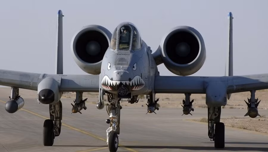 Máy bay chiến đấu A-10 Thunderbolt II của quân đội Mỹ.
