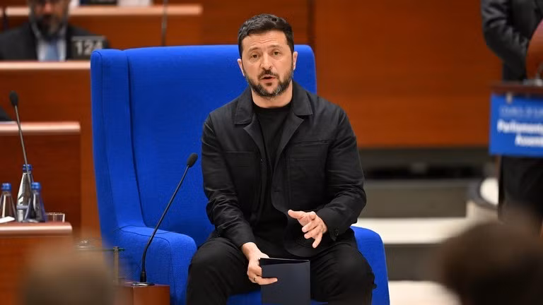 Tổng thống Ukraine Vladimir Zelensky.