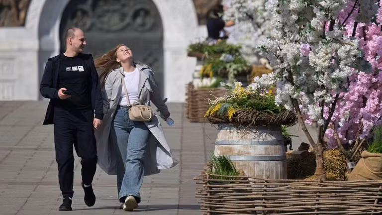 Một góc nhìn về Moscow, Nga.