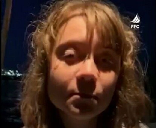 Nhà hoạt động vì khí hậu Greta Thunberg - người có mặt trên con tàu đang trên đường tới Gaza.