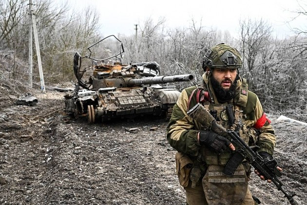 Nga bắt đầu tấn công vào tu viện Gornalsky St. Nicholas Belogorsky - cứ điểm kiên cố cuối cùng của Ukraine ở Kursk, ngày 11/4/2025.