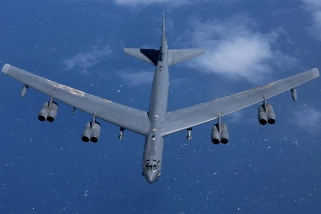 Máy bay ném bom chiến lược B-52H Stratofortress của Không quân Mỹ.