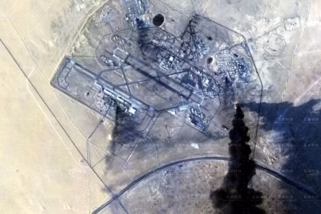 Ảnh vệ tinh tiết lộ thiệt hại nặng nề tại căn cứ không quân Ali Al-Salem của Mỹ ở Kuwait sau cuộc tấn công tên lửa của Iran, ngày 28/2.