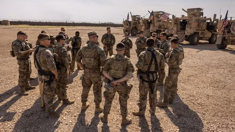 Binh sĩ quân đội Mỹ ở đông bắc Syria.