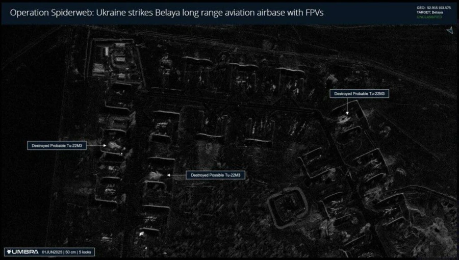 Hình ảnh vệ tinh tiết lộ Ukraine phóng đại kết quả của cuộc tấn công nhằm vào đội bay tầm xa Nga.