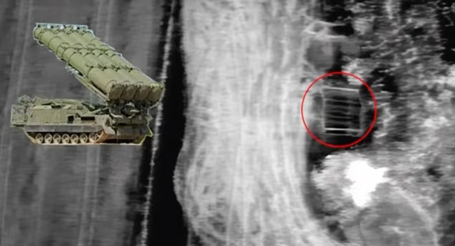 S-300 của quân đội Nga bị một UAV cánh cố định của Ukraine tấn công, ngày 25/2/2026.