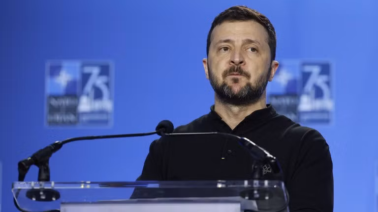 Tổng thống Ukraine Vladimir Zelensky.