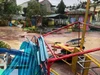 Cơ sở vật chất của Trường Mầm non Hoằng Quý bị hư hỏng.