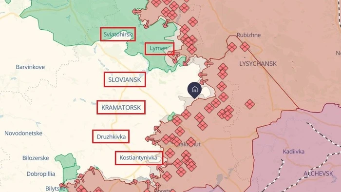 Ban công lửa ở Slavyansk-Kramatorsk