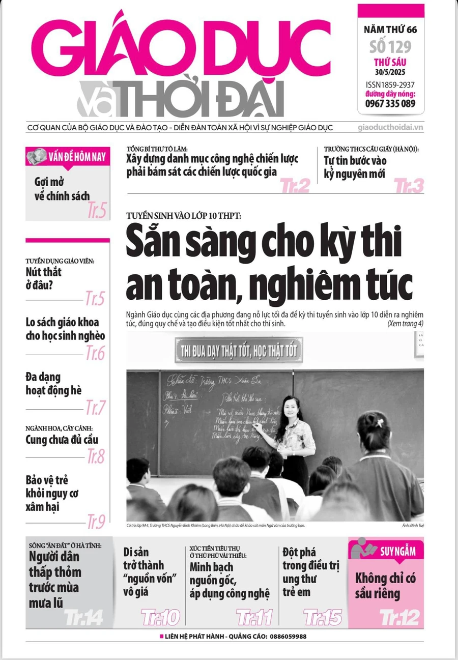 Tin tức báo in 30/5: Nút thắt nào trong tuyển dụng giáo viên?