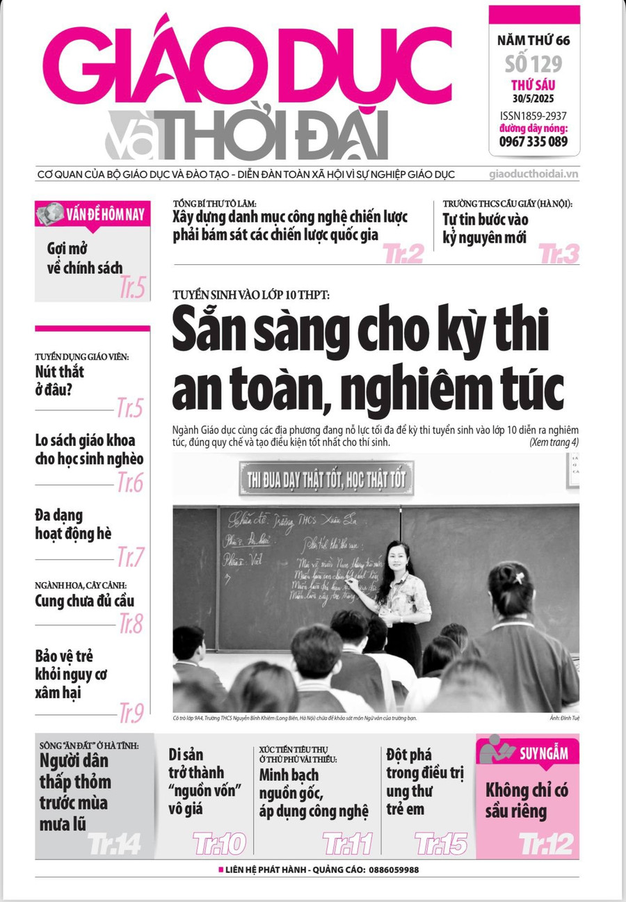 Tin tức báo in 30/5: Nút thắt nào trong tuyển dụng giáo viên?