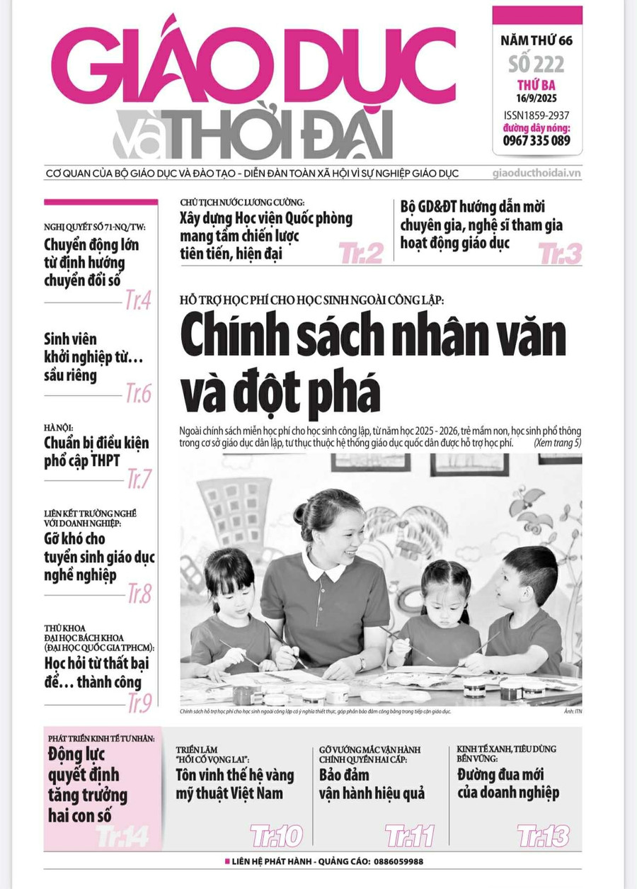 Tin tức báo in 16/9: Chính sách nhân văn và đột phá