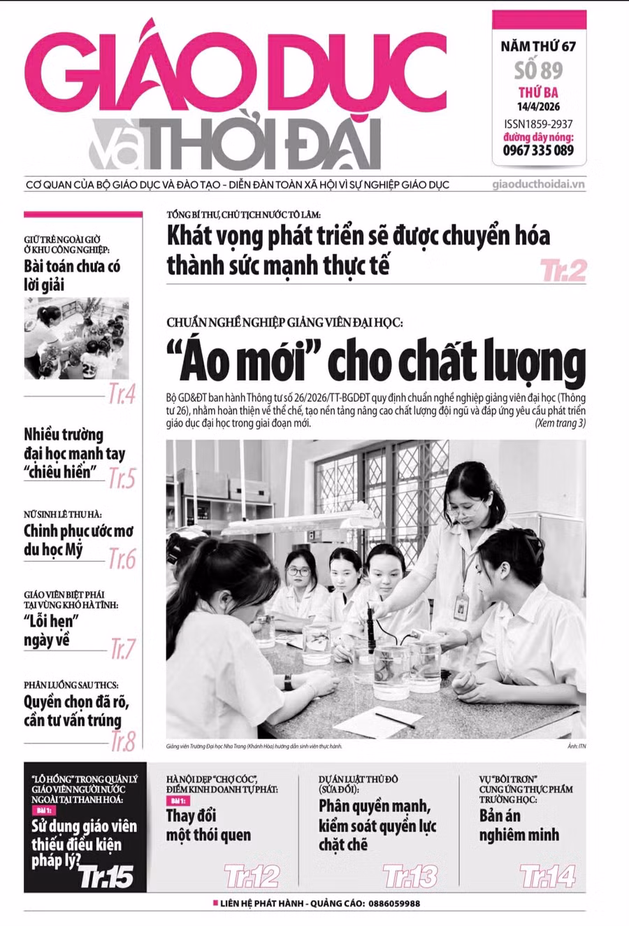 Tin tức báo in 14/4: Nhiều trường đại học mạnh tay 'chiêu hiền'