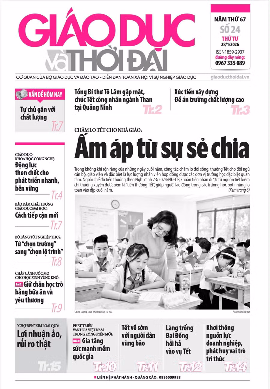 Tin tức báo in 28/1: Ấm áp từ sự sẻ chia