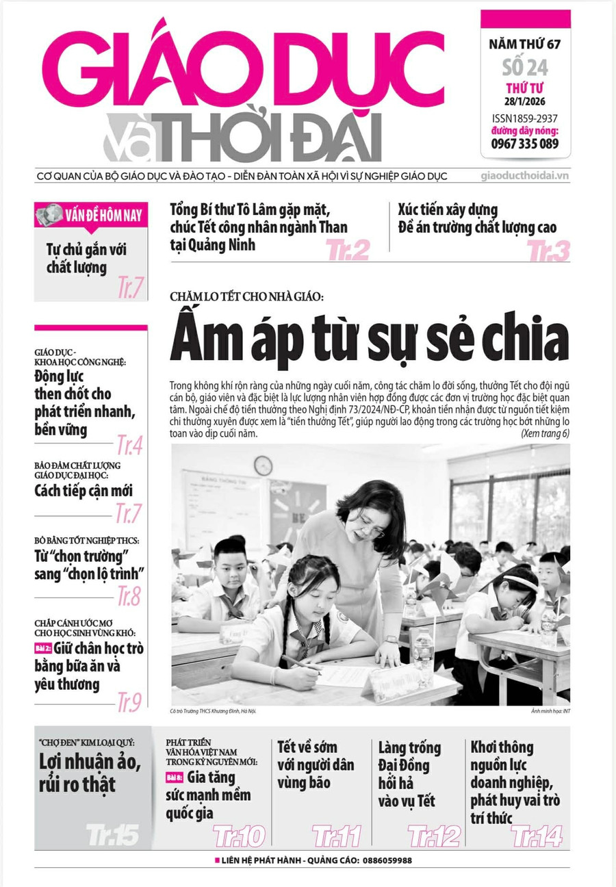 Tin tức báo in 28/1: Ấm áp từ sự sẻ chia