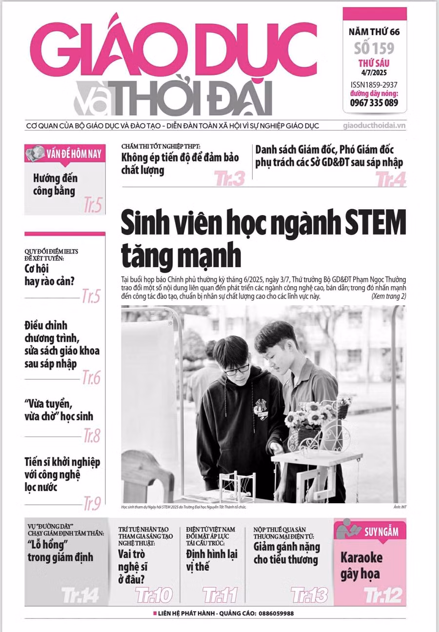 Tin tức báo in 4/7: Sinh viên học ngành STEM tăng mạnh