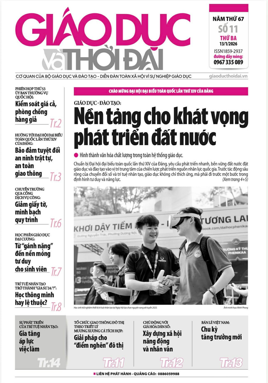 Tin tức báo in 13/1: Nền tảng cho khát vọng phát triển đất nước