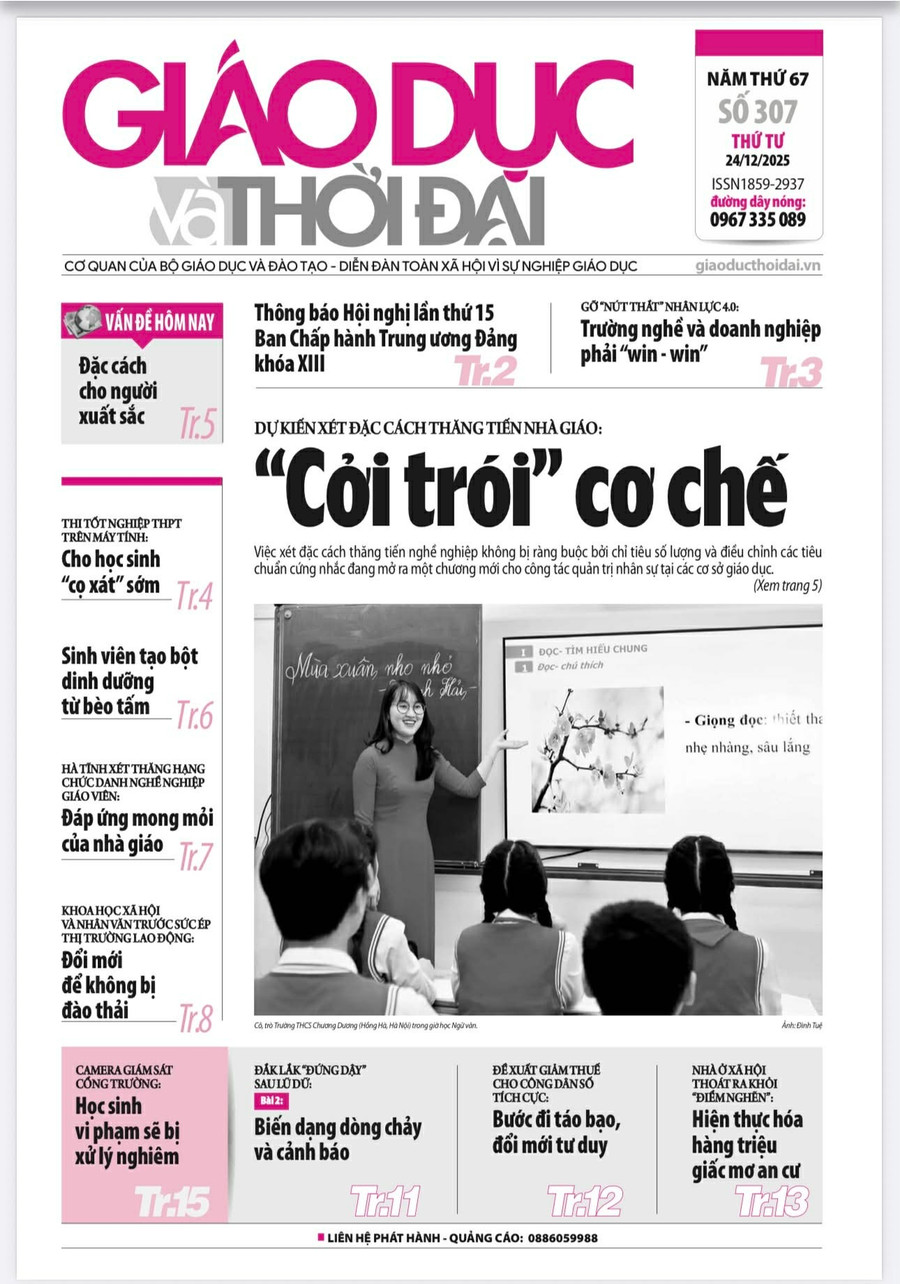 Tin tức báo in 24/12: 'Cởi trói' cơ chế về xét đặc cách thăng tiến nghề nghiệp