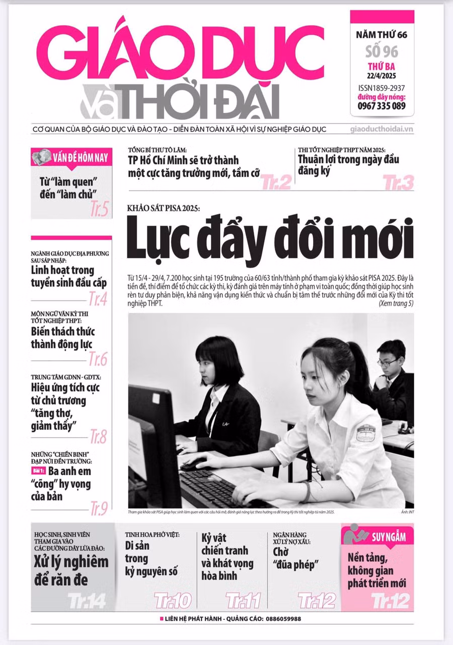 Tin tức báo in 22/4: Hiệu ứng tích cực từ chủ trương 'tăng thợ, giảm thầy'