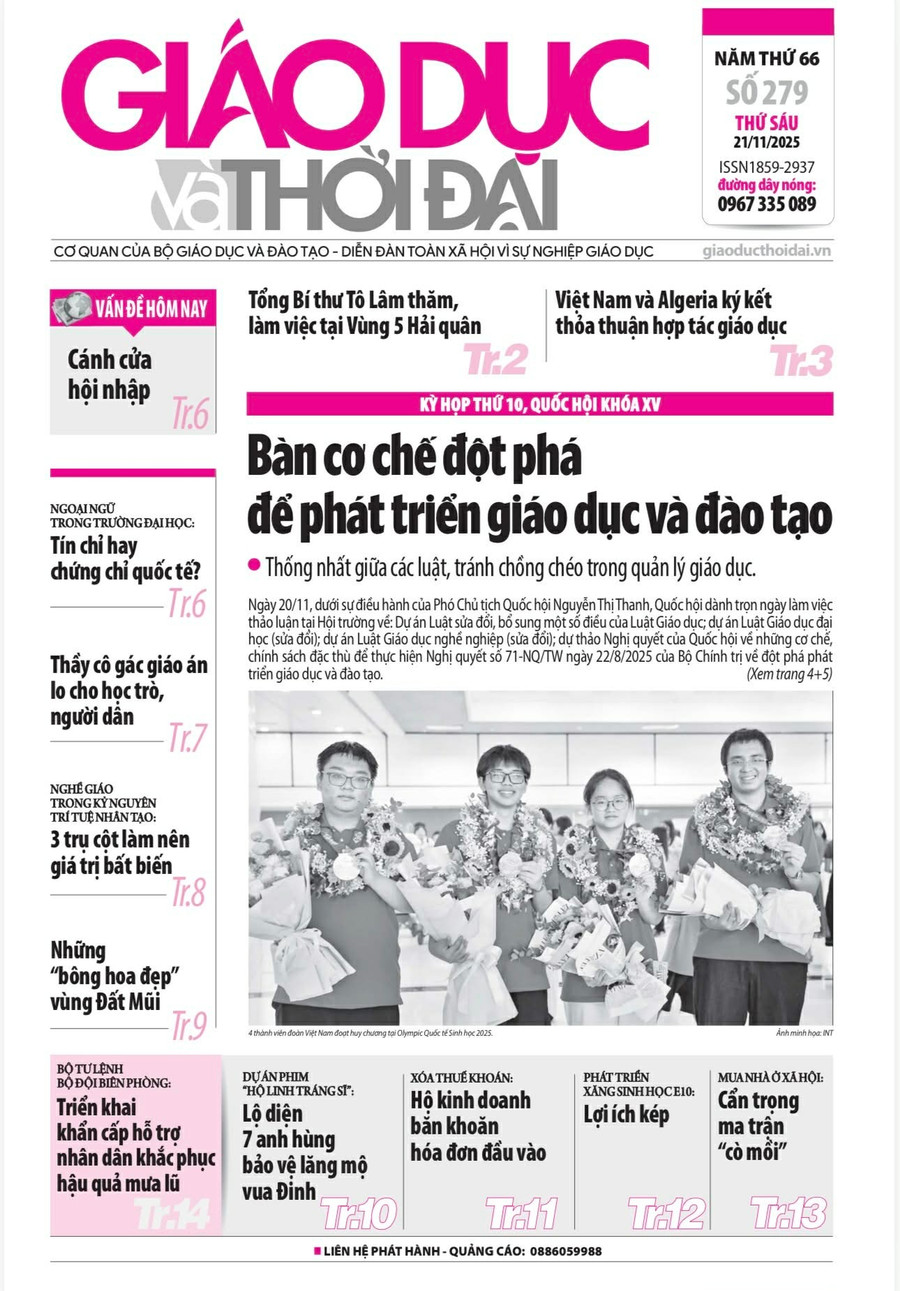 Tin tức báo in 21/11: Bàn cơ chế đột phá để phát triển giáo dục và đào tạo