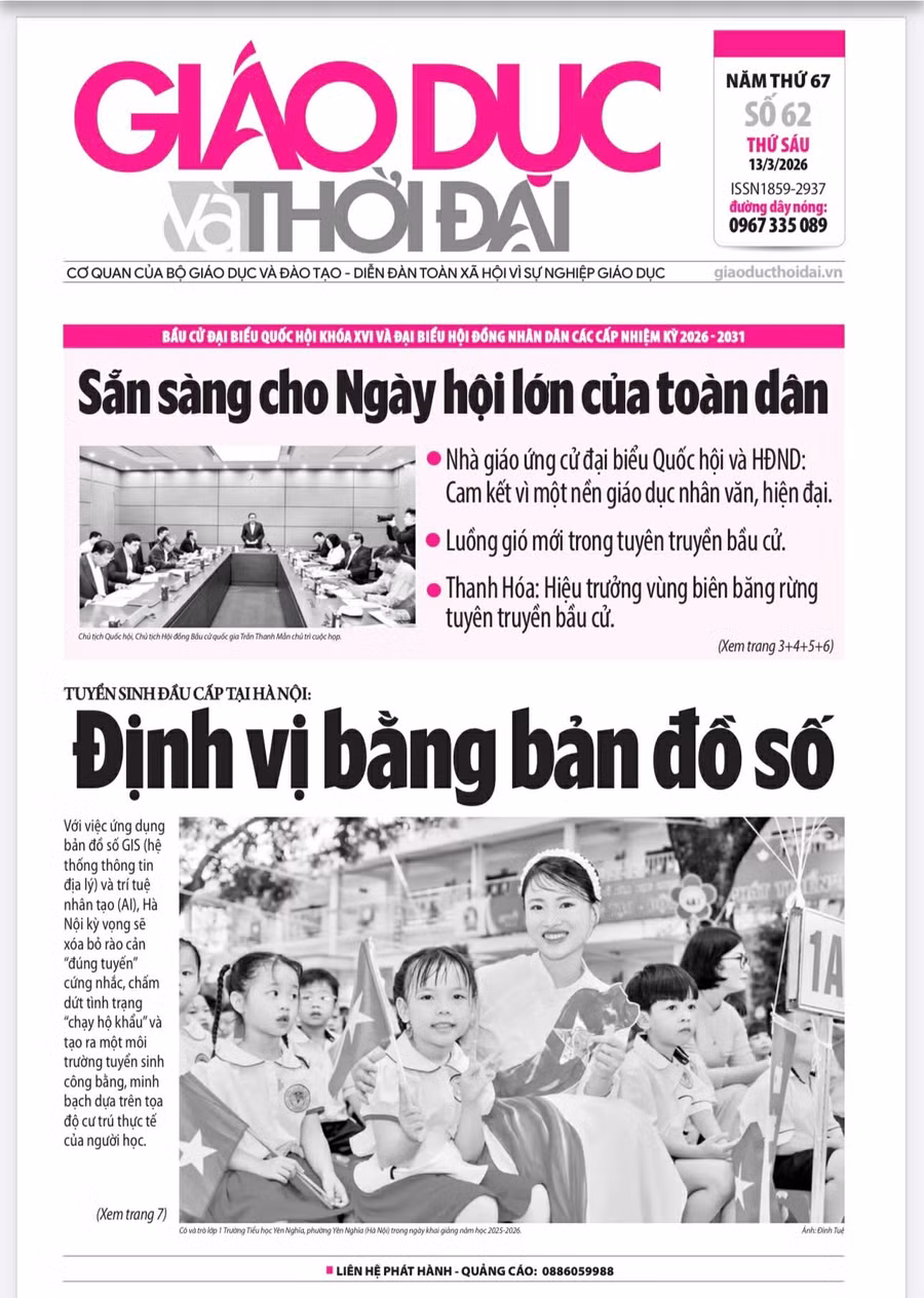 Tin tức báo in 13/3: Cam kết vì một nền giáo dục nhân văn, hiện đại