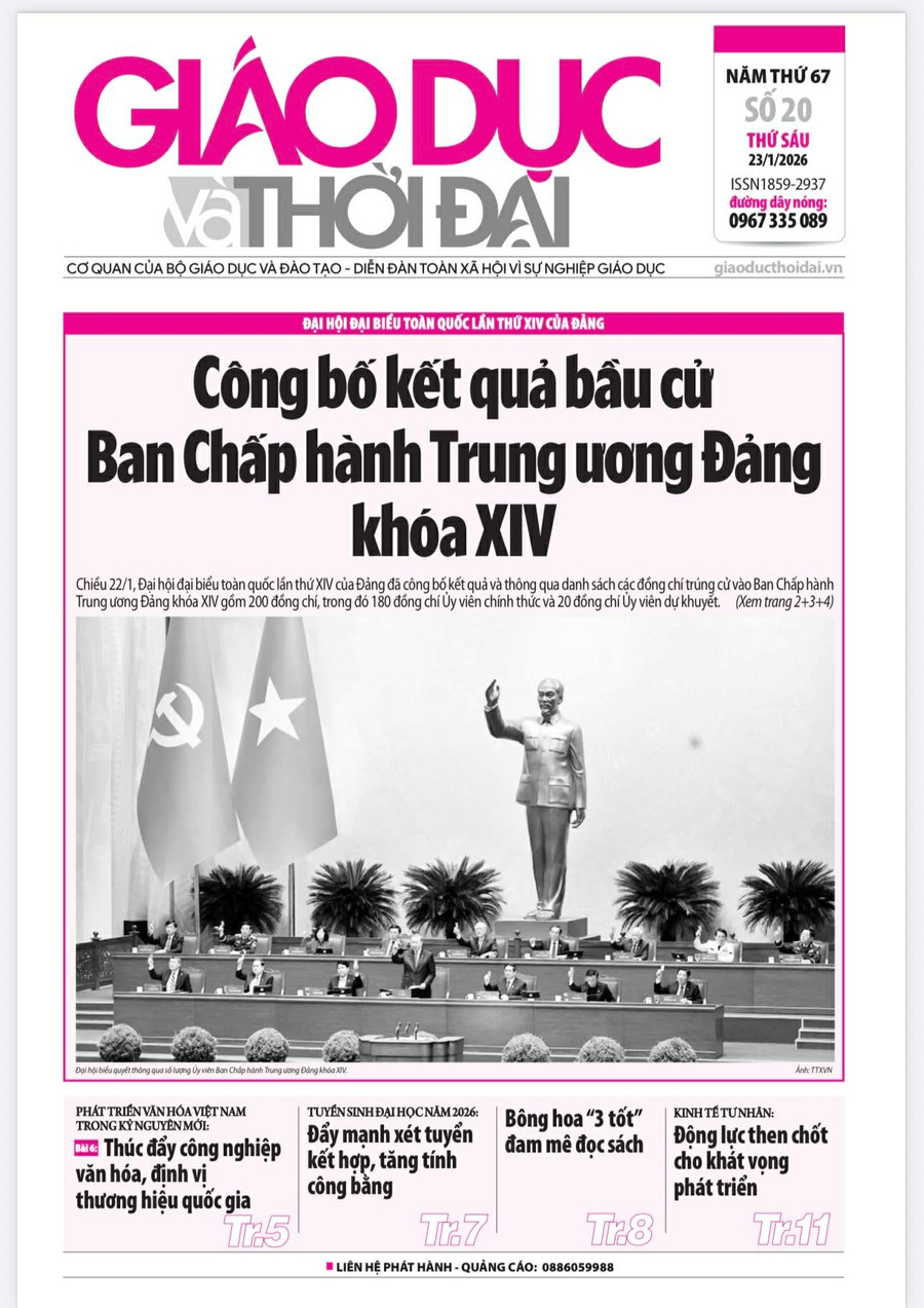Tin tức báo in 23/1: Danh sách trúng cử Ban chấp hành Trung ương Đảng khóa XIV