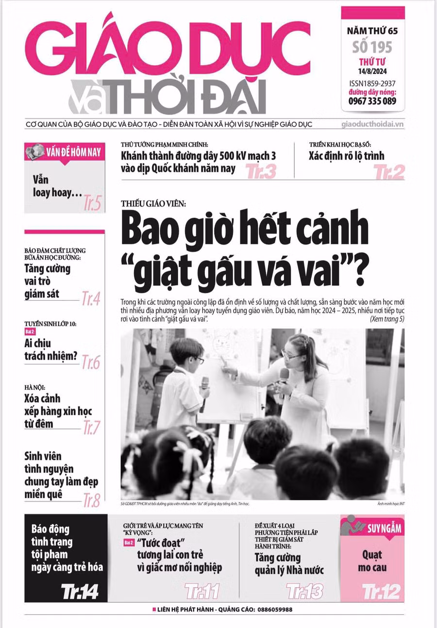 Tin tức báo in 14/8: Tăng cường vai trò giám sát bữa ăn học đường