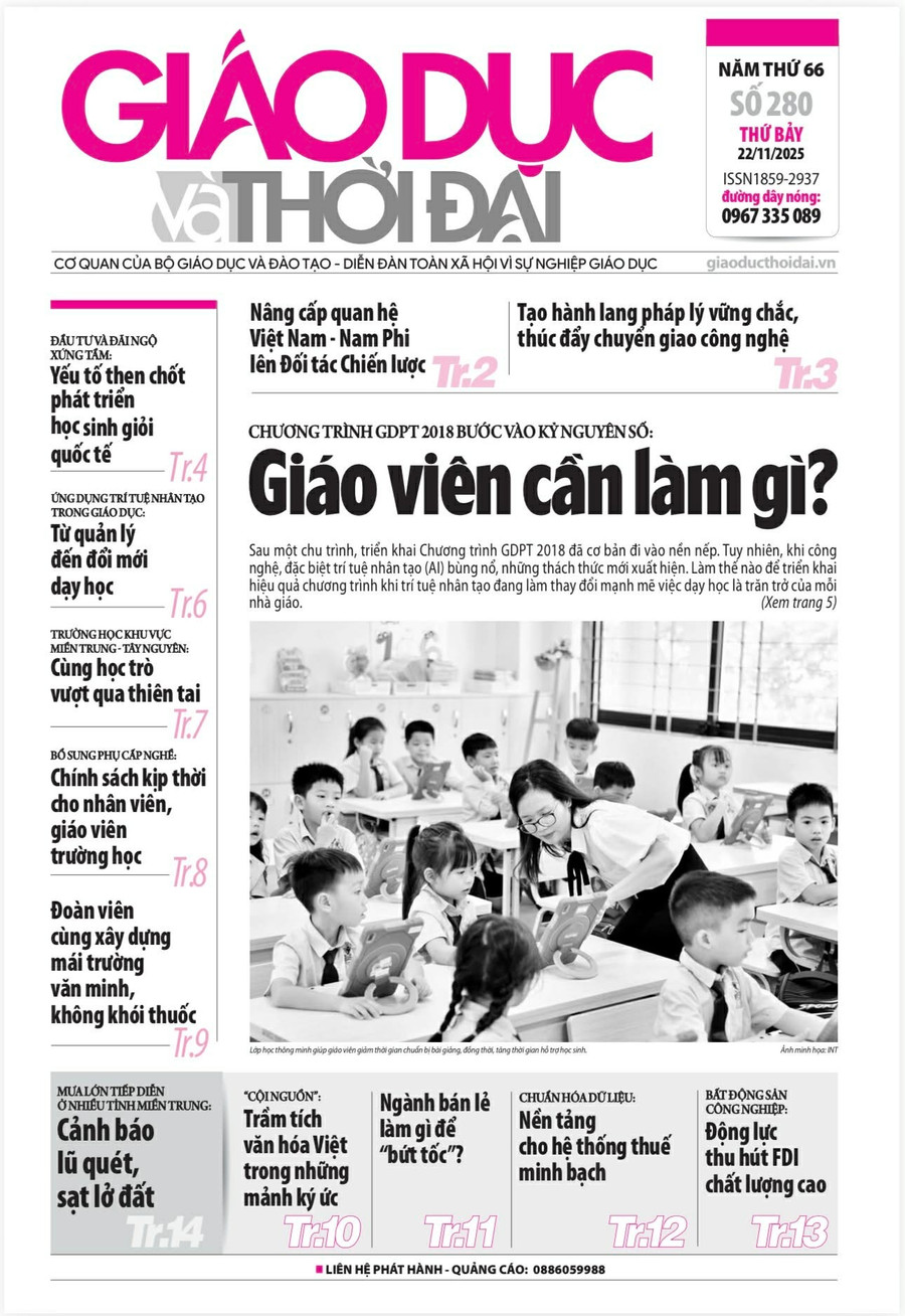 Tin tức báo in 22/11: Chính sách kịp thời cho nhân viên, giáo viên trường học