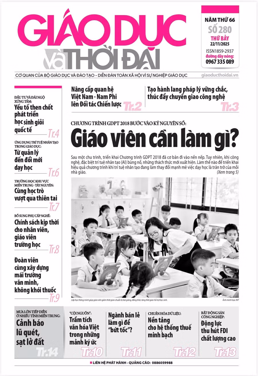 Tin tức báo in 22/11: Chính sách kịp thời cho nhân viên, giáo viên trường học