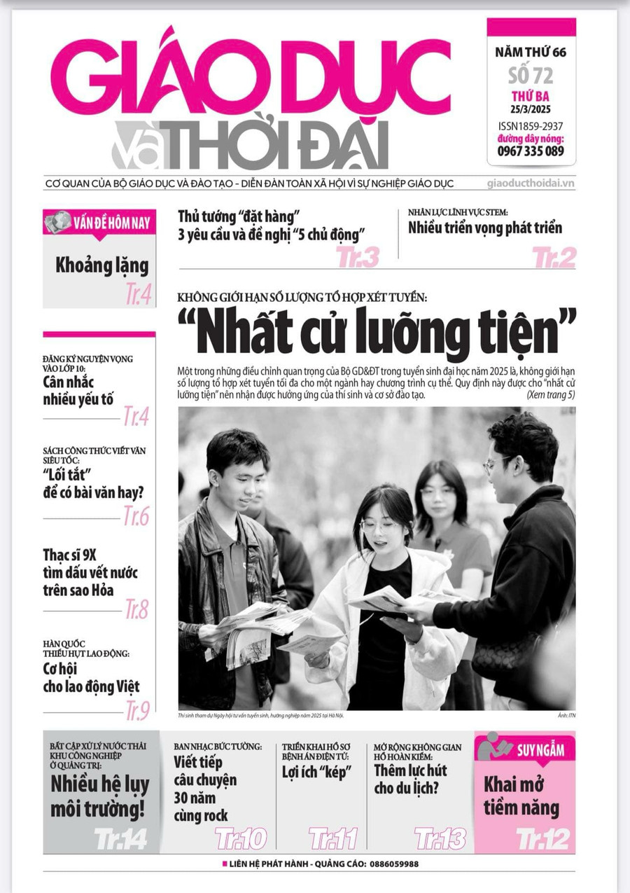 Tin tức báo in 25/3: Thạc sĩ 9X tìm dấu vết nước trên sao Hỏa
